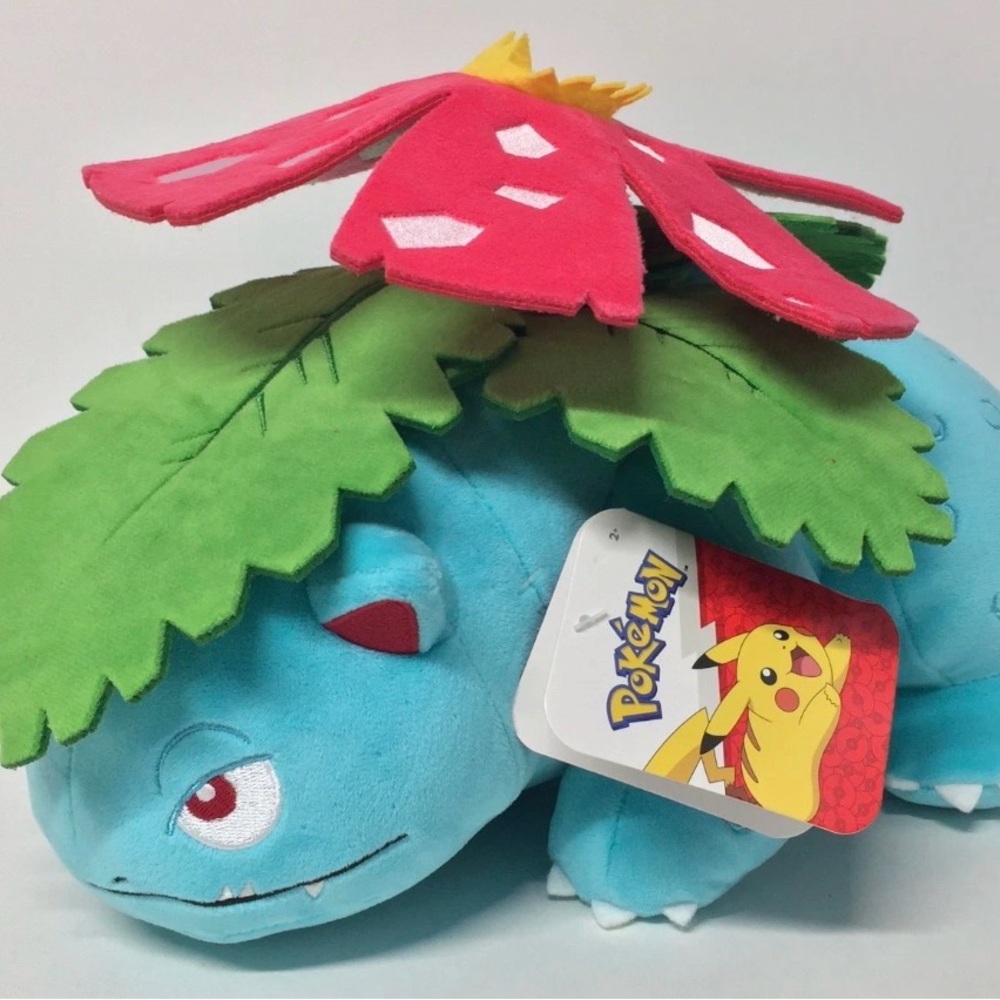 Pokemon Venusaur Plush with Green and Red Details